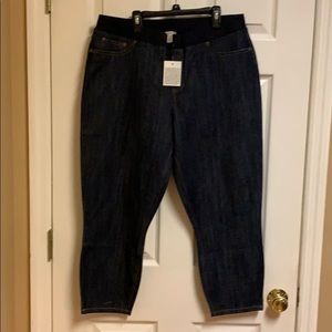 Boston Proper Pull-on Demin Crops